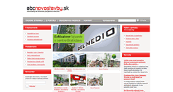 Desktop Screenshot of abcnovostavby.sk